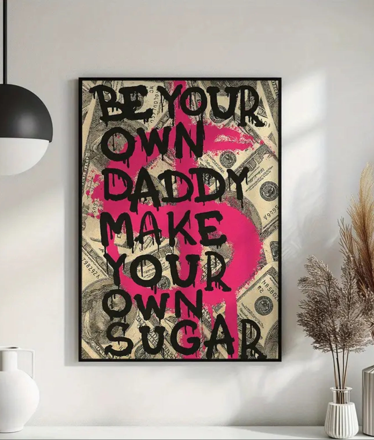 Fair Luxury Home – 60×40 cm Premium Art Print im schwarzen Rahmen