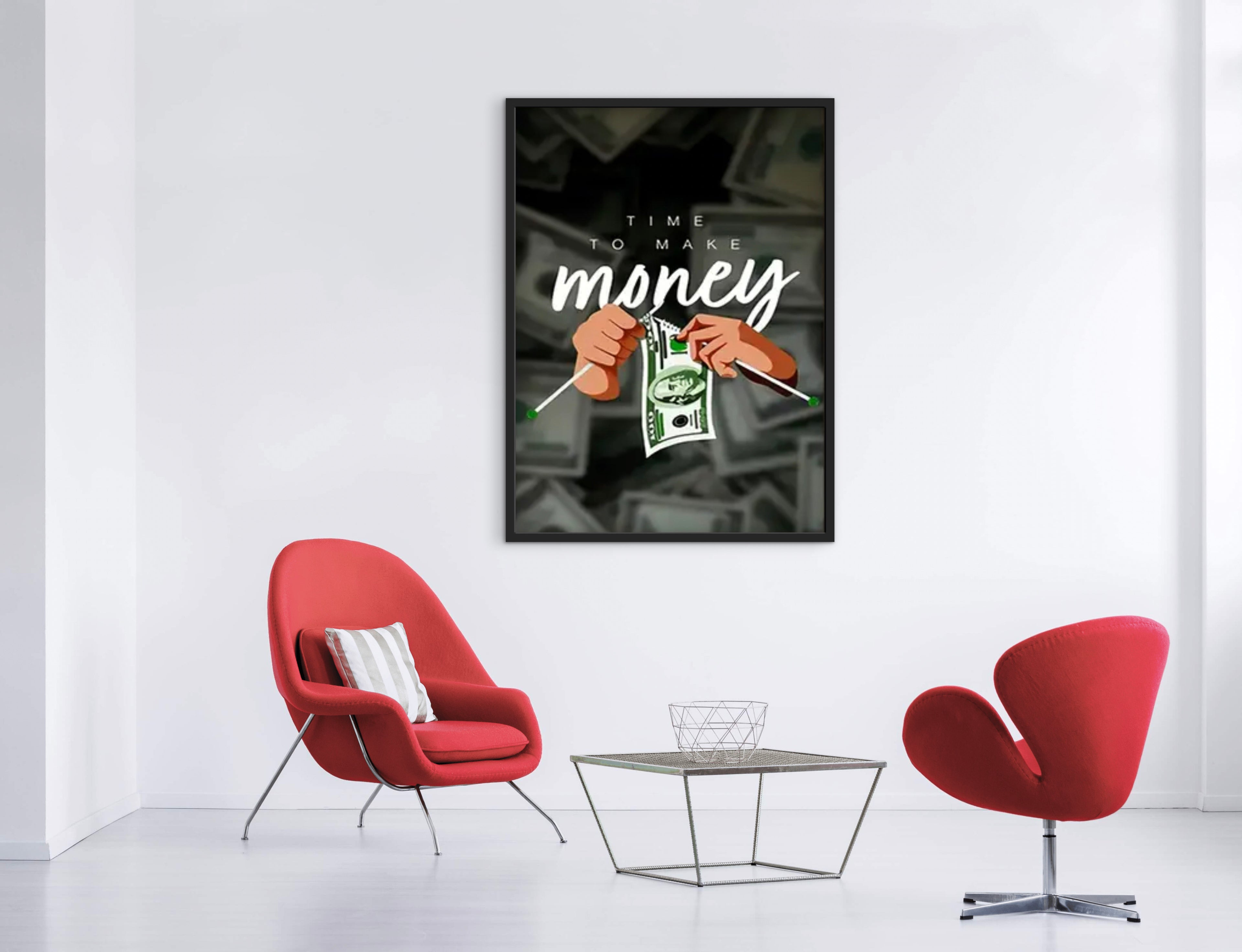 Fair Luxury Home – 60×40 cm Premium Art Print im schwarzen Rahmen