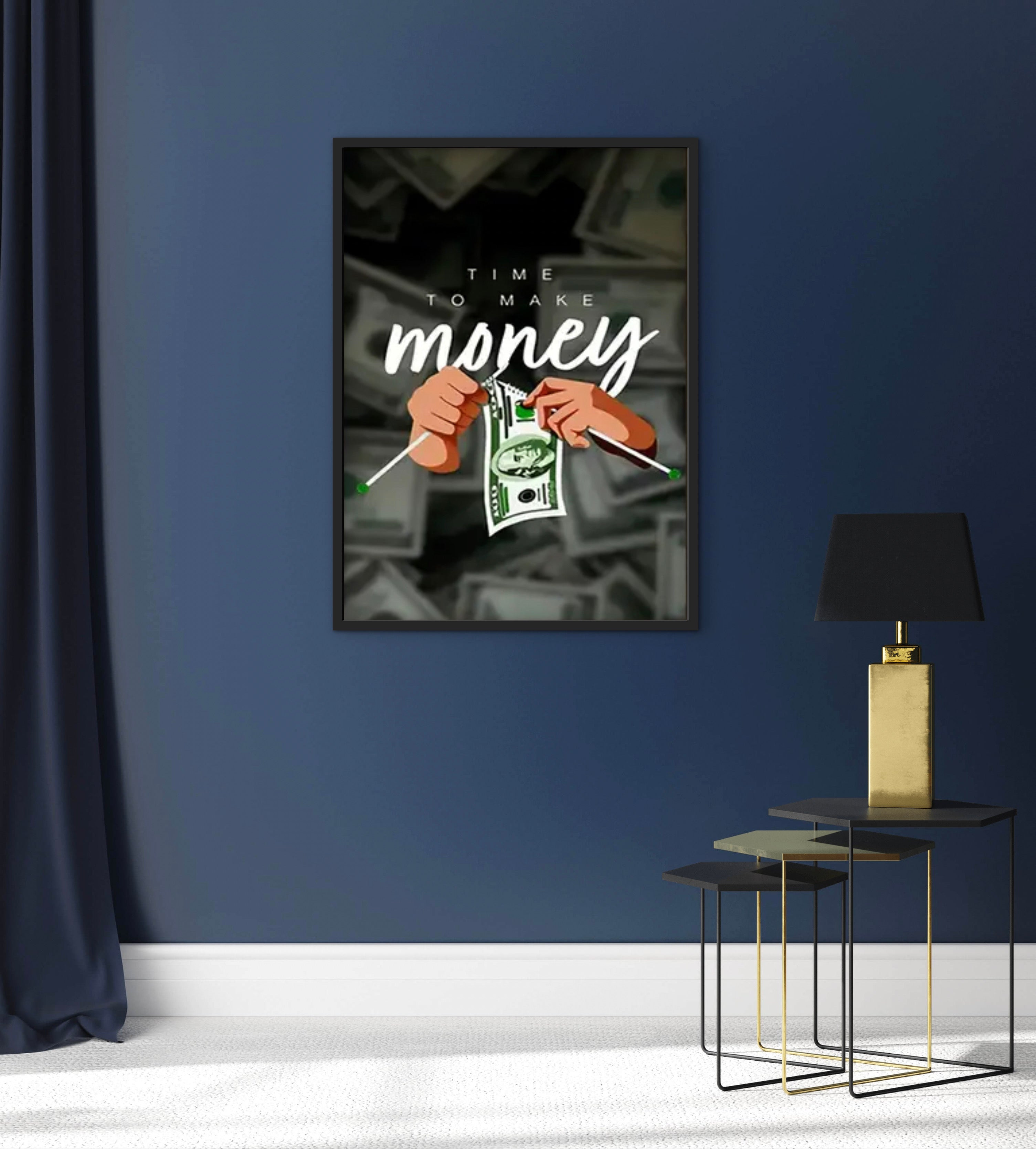 Fair Luxury Home – 60×40 cm Premium Art Print im schwarzen Rahmen